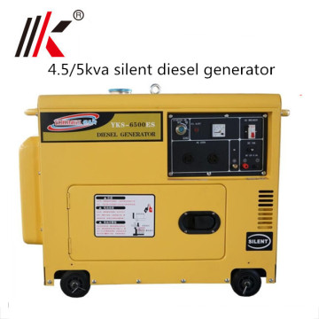 Preço silencioso do gerador diesel 5.0kva para o estilo silencioso do gerador diesel da quênia